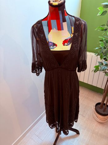 Robe de soirée transparente Caroll Taille 40