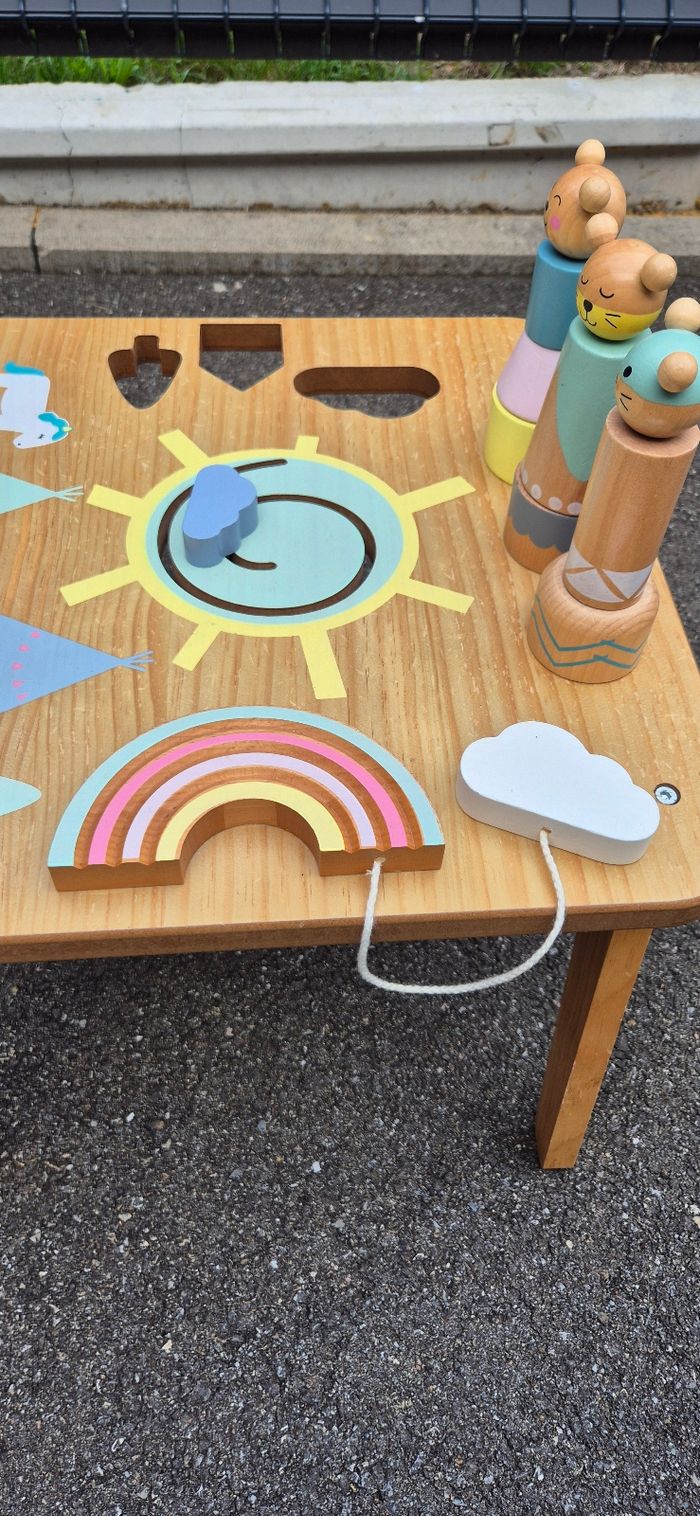 Table d'activités en bois - photo numéro 7