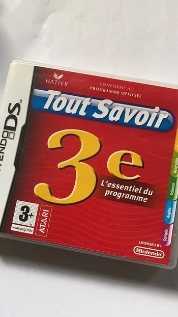 tout savoir 3e ds