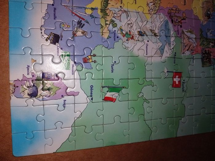 Puzzle 250 pièces carte de France + 1 poster - photo numéro 2