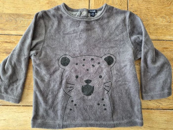 Haut de pijama gris 24 mois kiabi