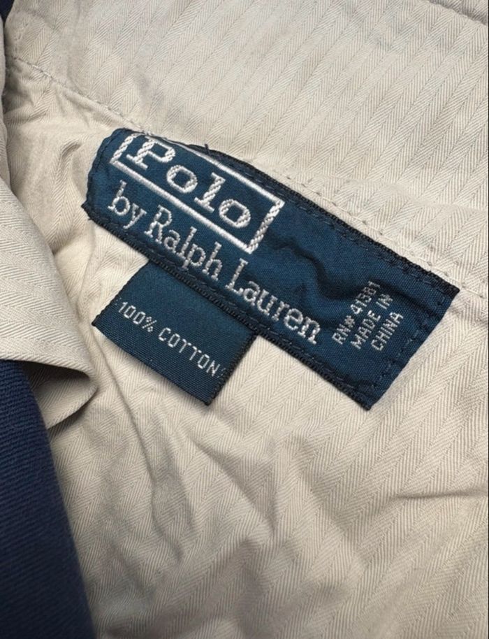 Polo By Ralph Lauren Short Drapeau Brodé Vintage - Taille W34 - photo numéro 4