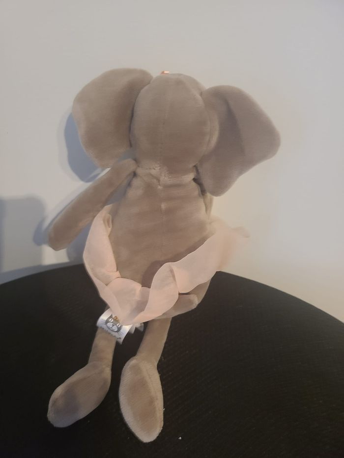 Peluche éléphant marron tutu rose JELLYCAT - photo numéro 2