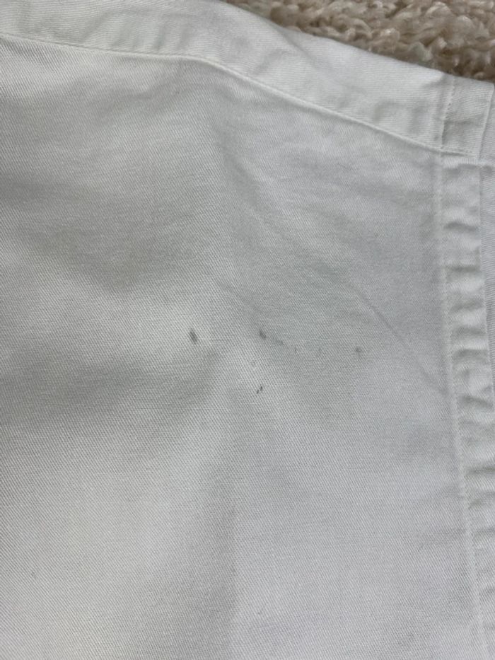 Chemise Ralph Lauren blanc taille XL made in usa logo brodé noir style old money - photo numéro 8