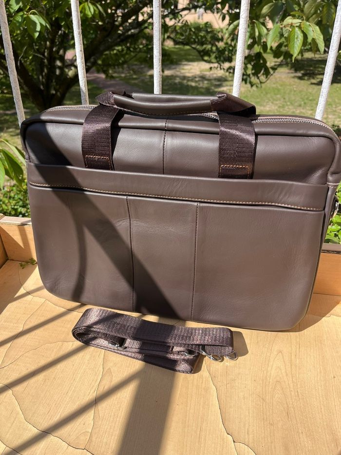 Sac business en cuir vachette marron neuf avec étiquette