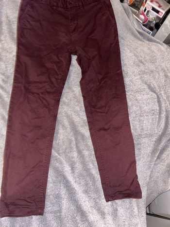 42 pantalon jean bordeau pull & bear