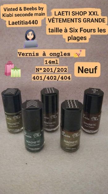 Lot 5 vernis à ongles