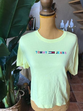 Tommy jeans t shirt taille xs neuf jaune