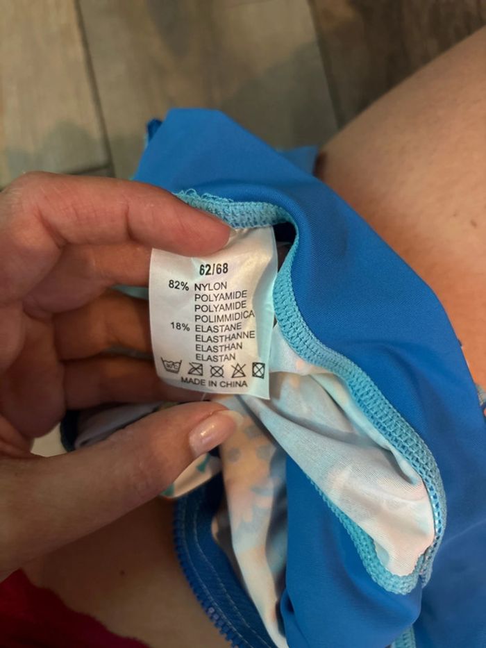 Maillot de bain Combi anti UV bleu orange lion 62/68 - photo numéro 4