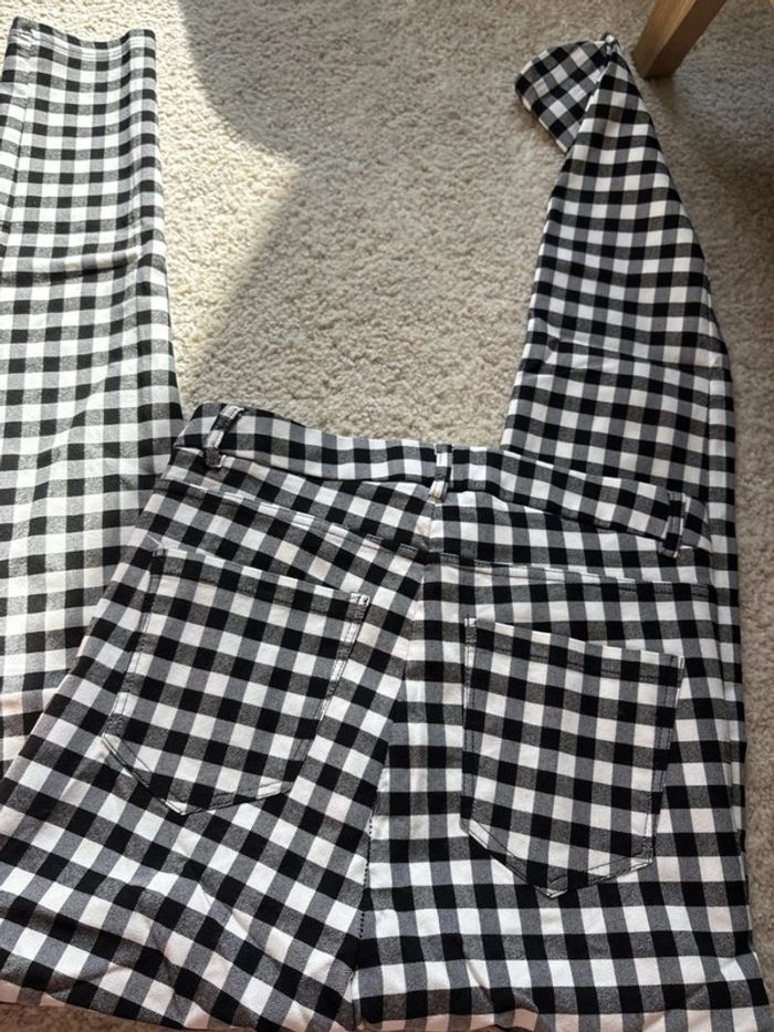 Pantalon à carreau noir et blanc taille 38/M neuf - photo numéro 6