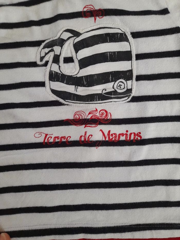 Lot 3 tee shirts marin 12 mois Neufs - photo numéro 3