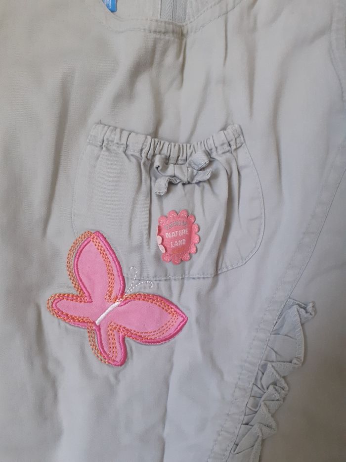 Robe grise motif papillon et libellule - photo numéro 3