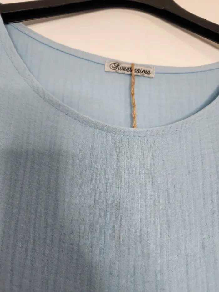 Robe bleu ciel légère été NEUF - photo numéro 5