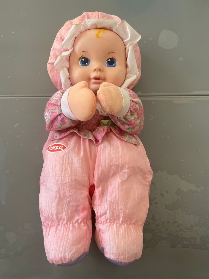 Poupée doudou Playskool rose pâle avec bruit - photo numéro 6