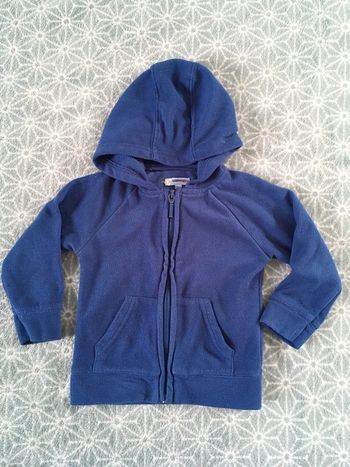 Polaire bleu - 18 mois