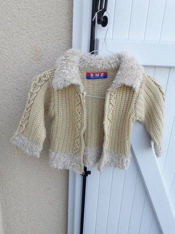 Gilet zippé filles à réparer taille 4 ans