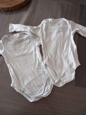 Lot de deux body manches longue