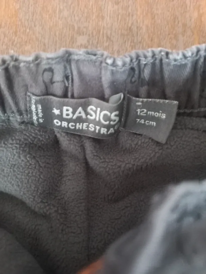 Pantalon fourré Orchestra 12 mois 74cm - photo numéro 3