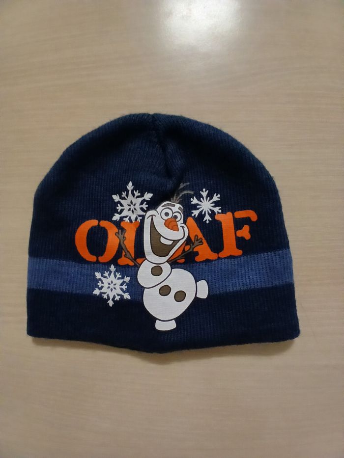 Bonnet fille olaf matiere acrylique tour de tete 52 marque disney