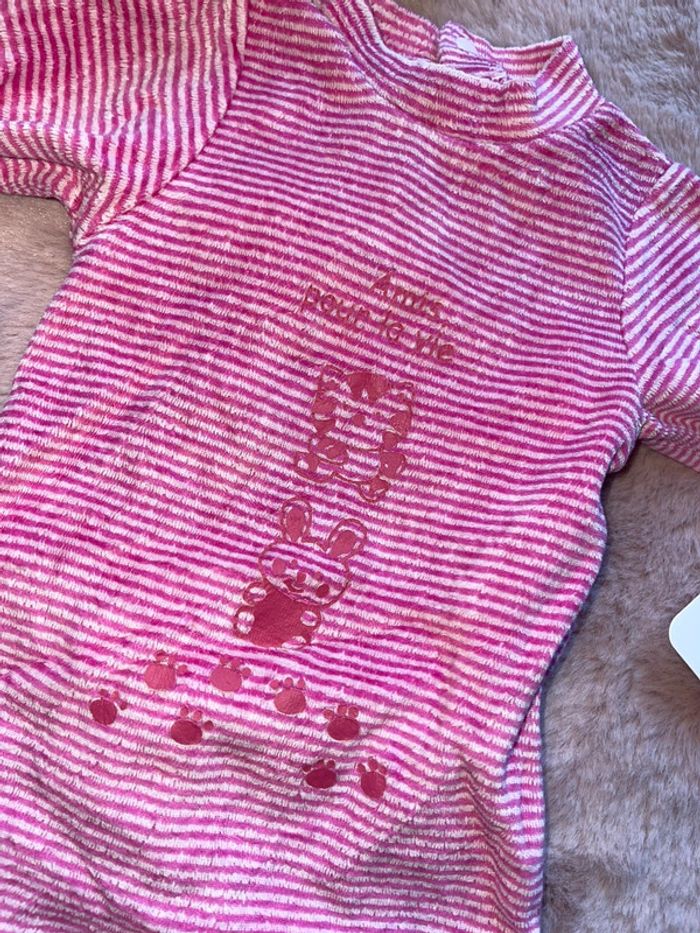 Lot de 4 pyjama velours taille 1 mois - photo numéro 3