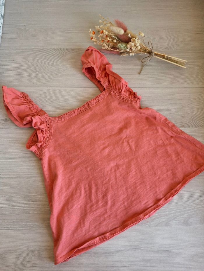 Haut debardeur fille rose corail Tape à l’œil 4 ans - photo numéro 5