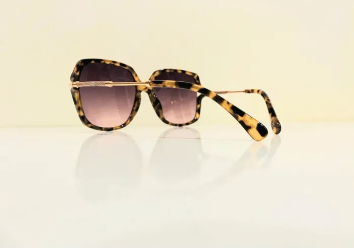 Lunette de soleil femme marron léopard verres dégradés uvprotection catégorie 2 - photo numéro 8