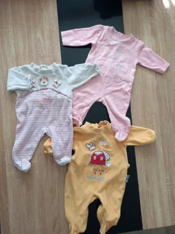 Lot de pyjamas bébé 3 mois fille