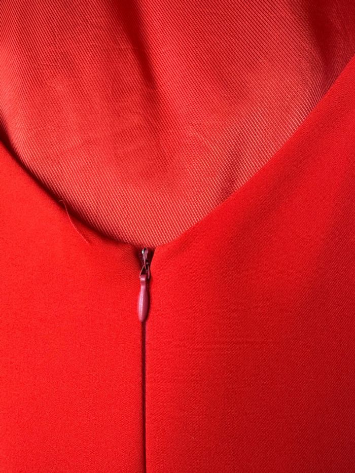 Robe dos dénudé orange rougeâtre moulant sans manches S Zara - photo numéro 6
