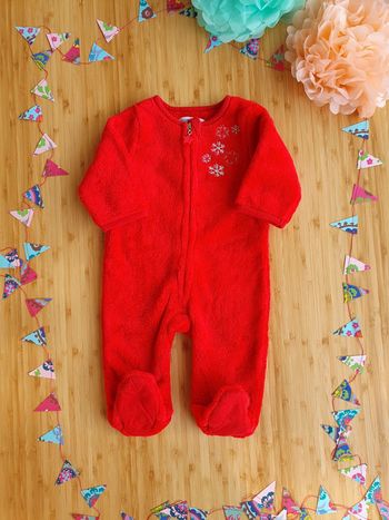 Pyjama Noël 🎅 grenouillère chaude 3 mois Vertbaudet