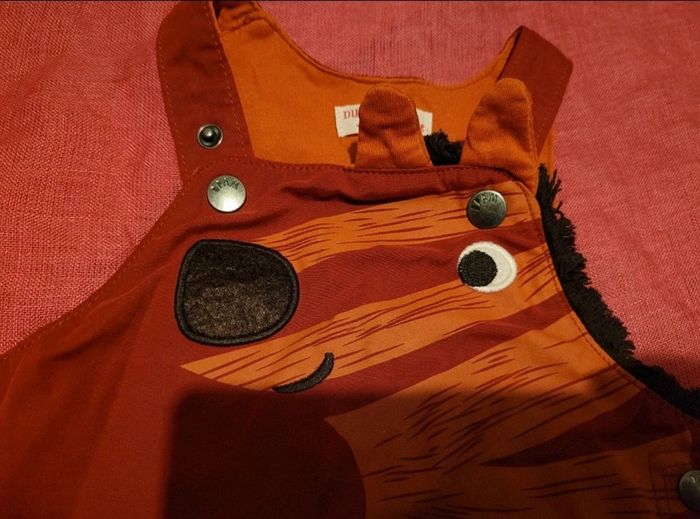 Adorable salopette girafe doublée 3 mois 59 cm + chaussettes offertes - photo numéro 6