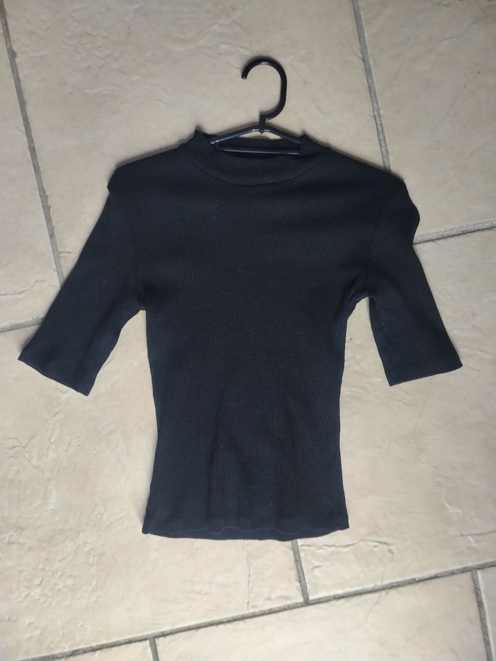 Pull fin manche courtes 34 femme - photo numéro 2