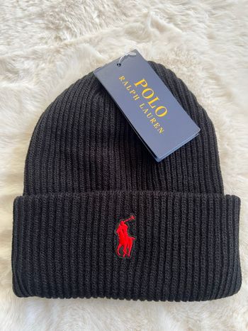Bonnet Ralph Lauren noir