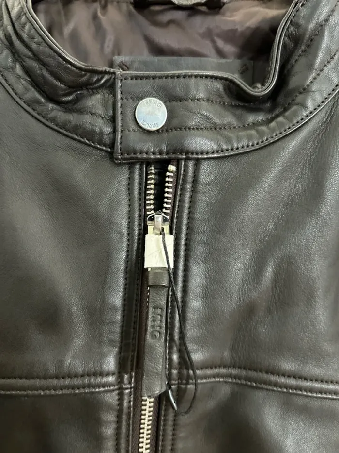 Veste en cuir mango MNG - photo numéro 6