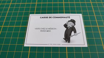 Carte caisse de communauté Visite chez le médedcin jeu Monopoly parties rapides Hasbro #C25