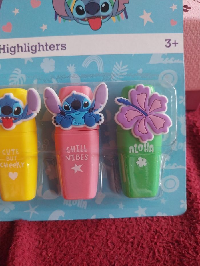 Lot de 4 surligneurs stitch - photo numéro 4