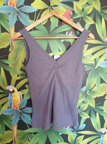 Debardeur basic bleu-gris