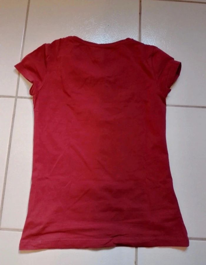 T-shirt femme bordeaux - photo numéro 6