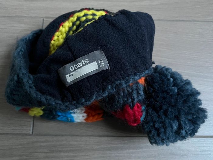 Bonnet à pompon en tricot avec doublure en micro polaire 53 cm BARTS T-3/6 ans - photo numéro 3