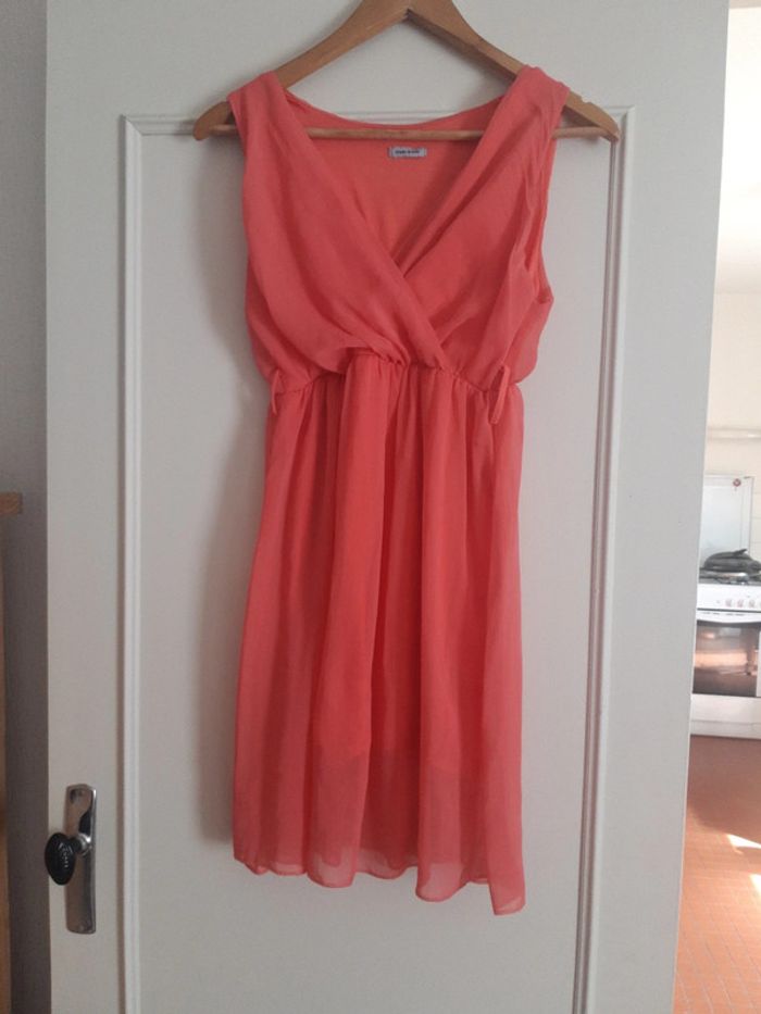 Robe en voile corail