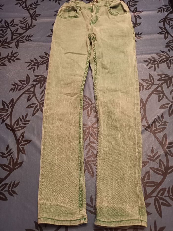 Jean's vert slim 12 ans