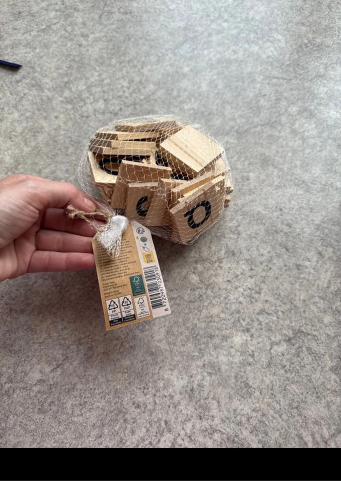 Lettre en bois neuf 36 pièce - photo numéro 3