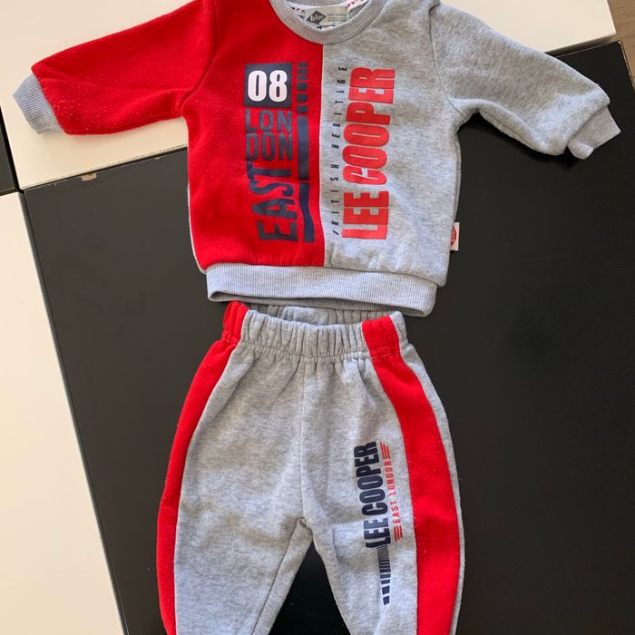 Ensemble jogging 6 mois Gris rouge