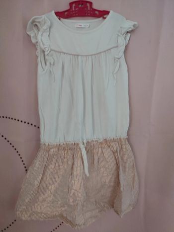 Magnifique robe rayé doré Gémo 10 ans