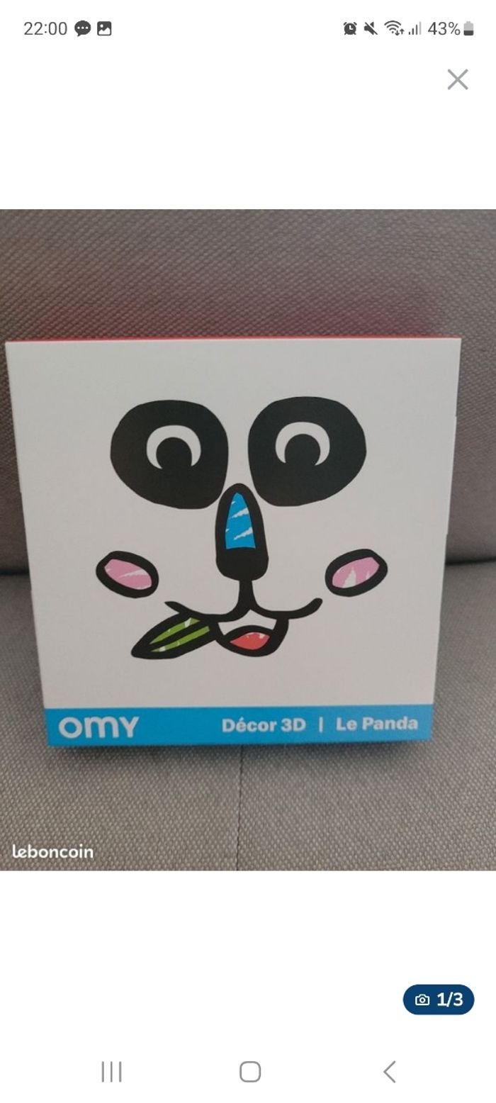 Décor 3 D pour enfant Omy-Le Panda