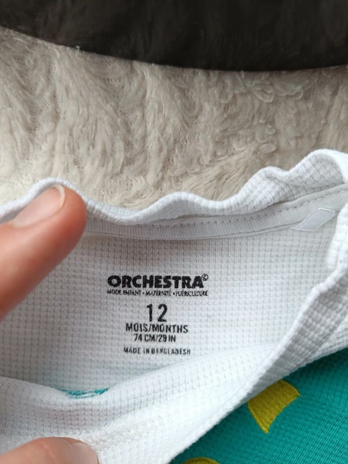 Sweat léger tee shirt manches longues Garçon 12 mois Dinosaure dragon Orchestra - photo numéro 5