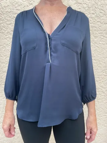 Blouse bleu marine