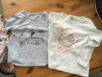 Lot 2 t shirts manches longues 4 ans