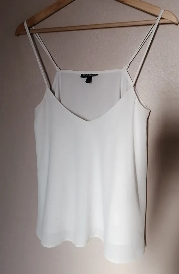 Superbe top écru Topshop taille 34/36 - photo numéro 3