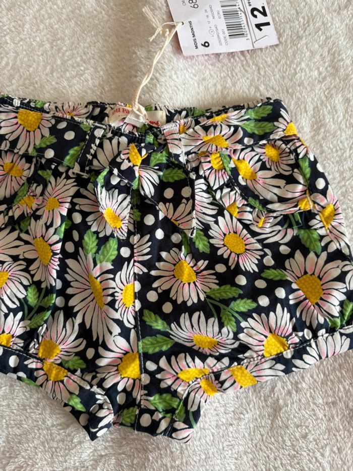 Short fleuri bébé – Du Pareil Au Même – 6 mois - photo numéro 3