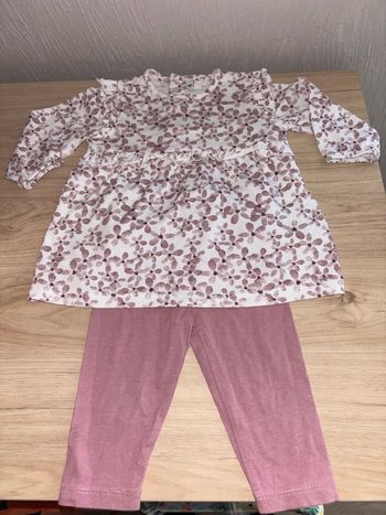 Ensemble fleuri rose 